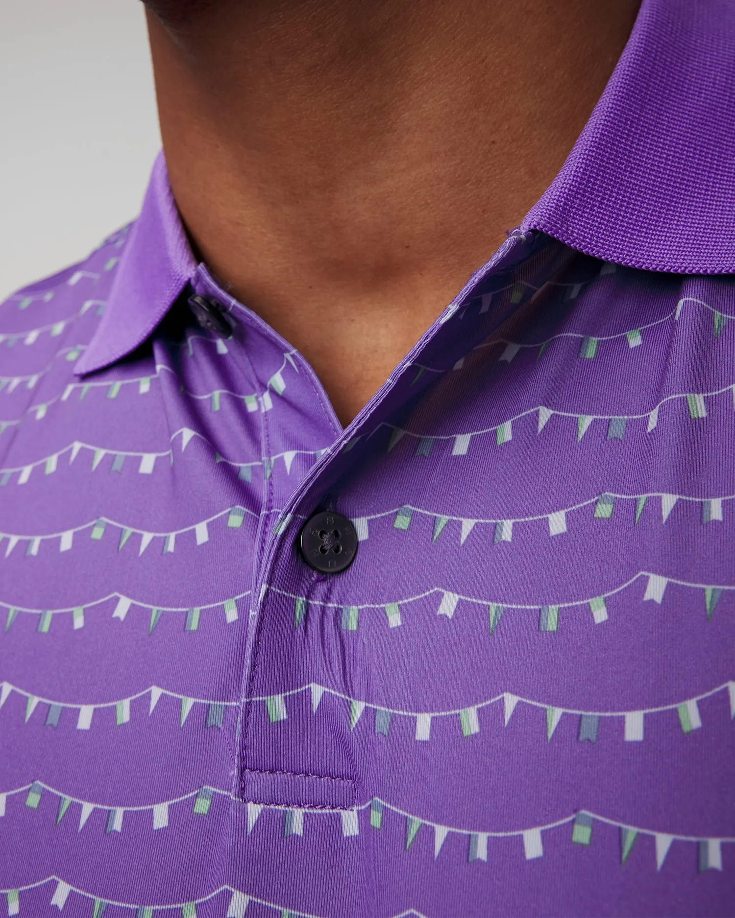 Men’s purple polo FootJoy Eu Thistle Prt Lisle 81587-thistle