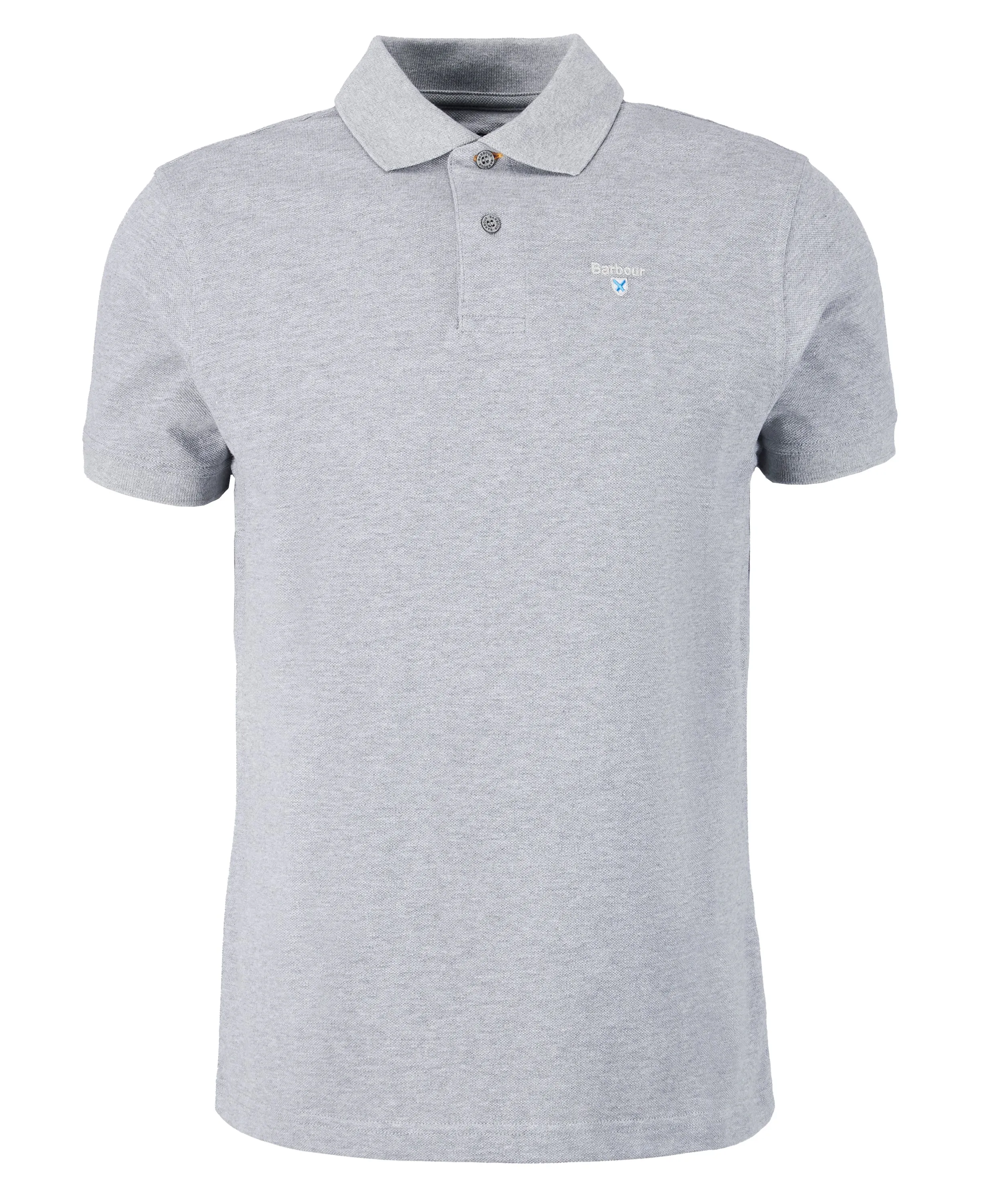 Men's Sports Polo Grey Marl