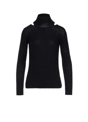 MERINO WOOL DESIGN TURTLENECK KNIT