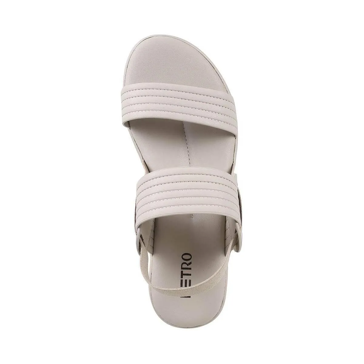 Metro Women Light-Grey Casual Sandals