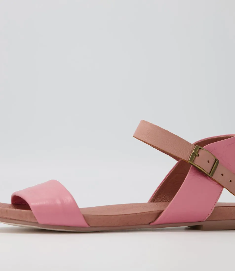 MIDAS Jimbara Pink Mushroom Leather Sandals