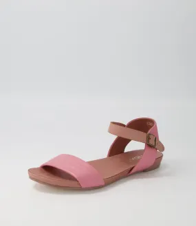 MIDAS Jimbara Pink Mushroom Leather Sandals