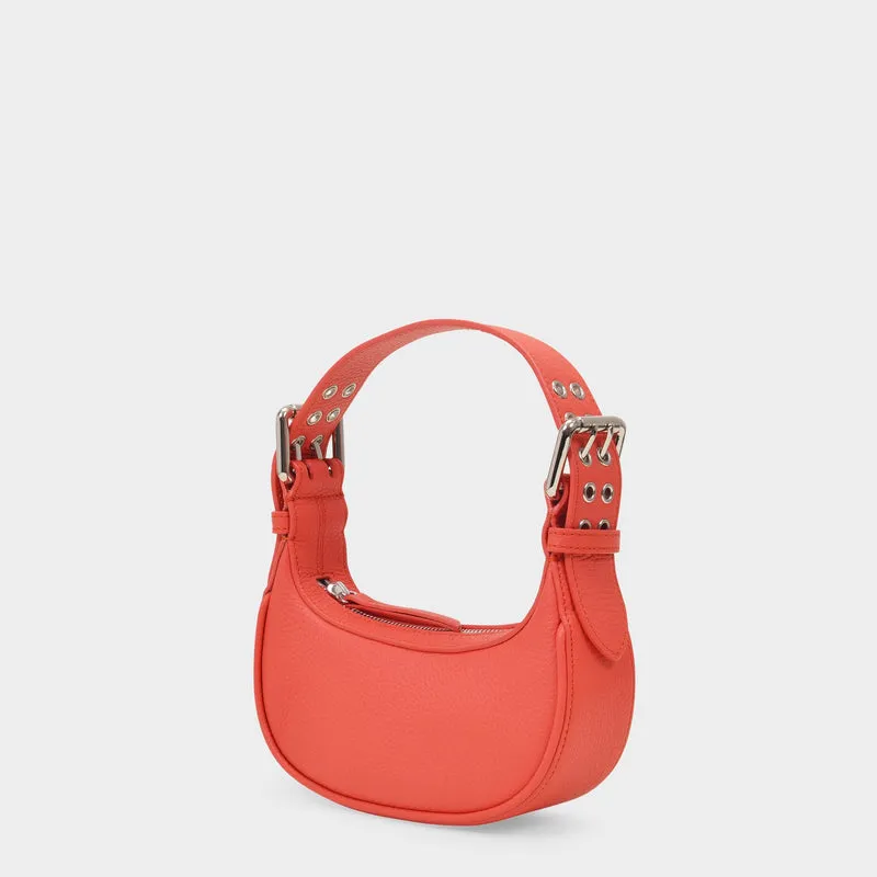 Mini Soho Coral Flat Grain Leather