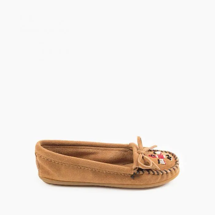 Minnetonka Thunderbird II Taupe Women's Moccasins