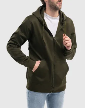 Mio Marino Men's Full Zip Hoodie Sweatshirt.