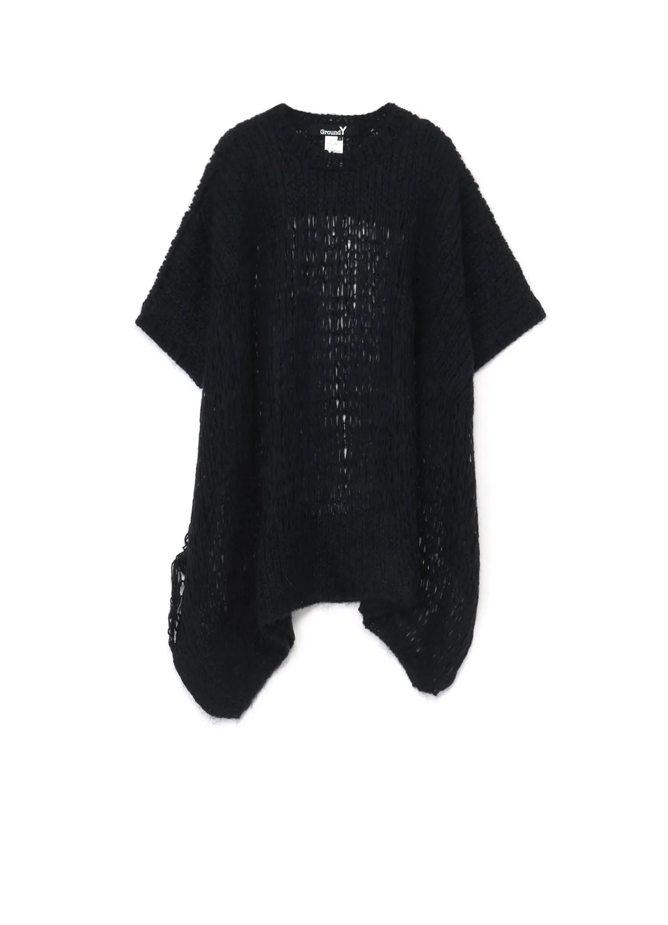 MOHAIR MIX BIG SIZE DRAPE KNIT