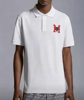 MONCLER Polo Shirt with Embroidered Monogram