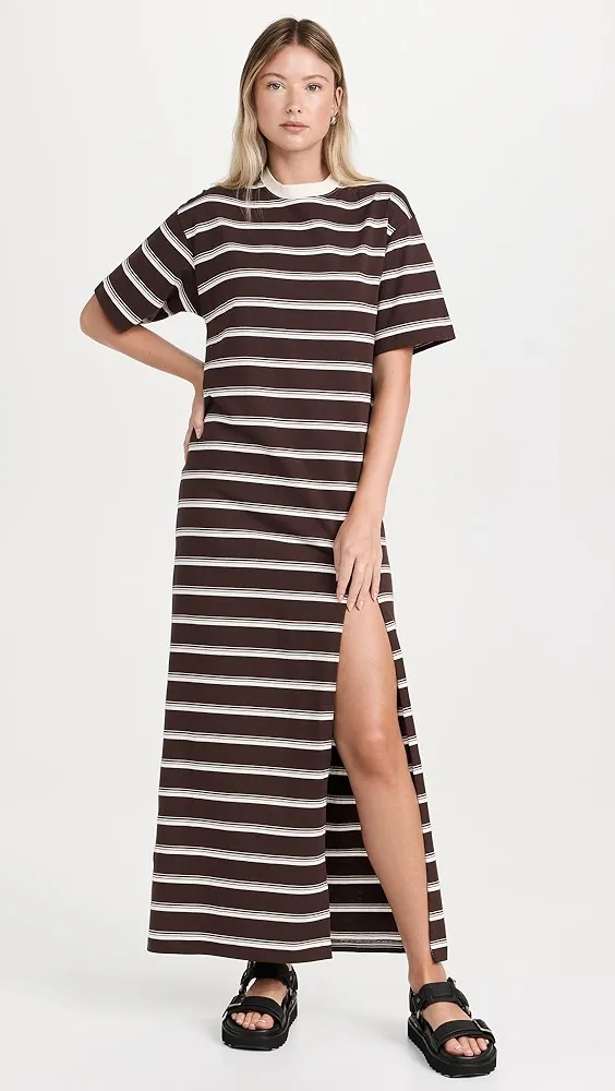 MSGM   Stripe Polo Dress 