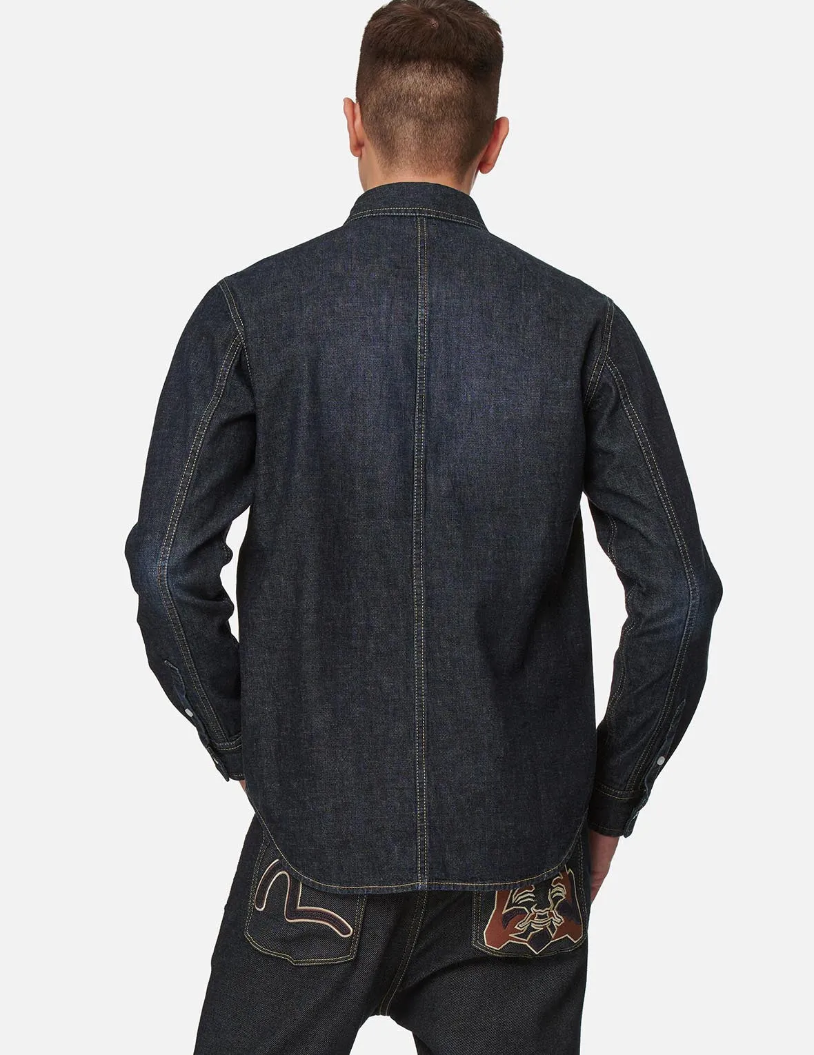 Multi-pockets Denim Shirt