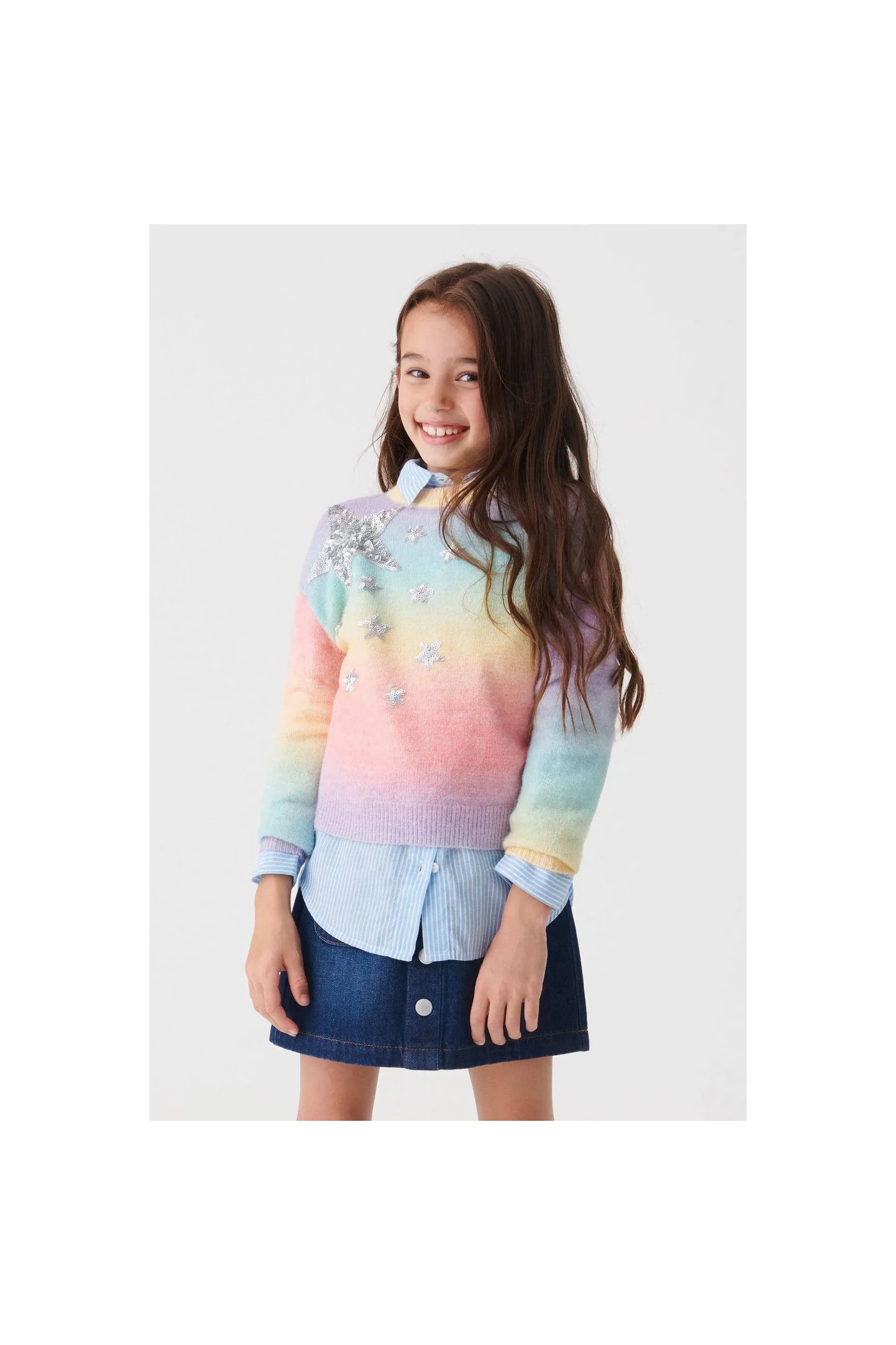 Multi Sequin Girls Jumper - NEXT Multicolor Jumpers