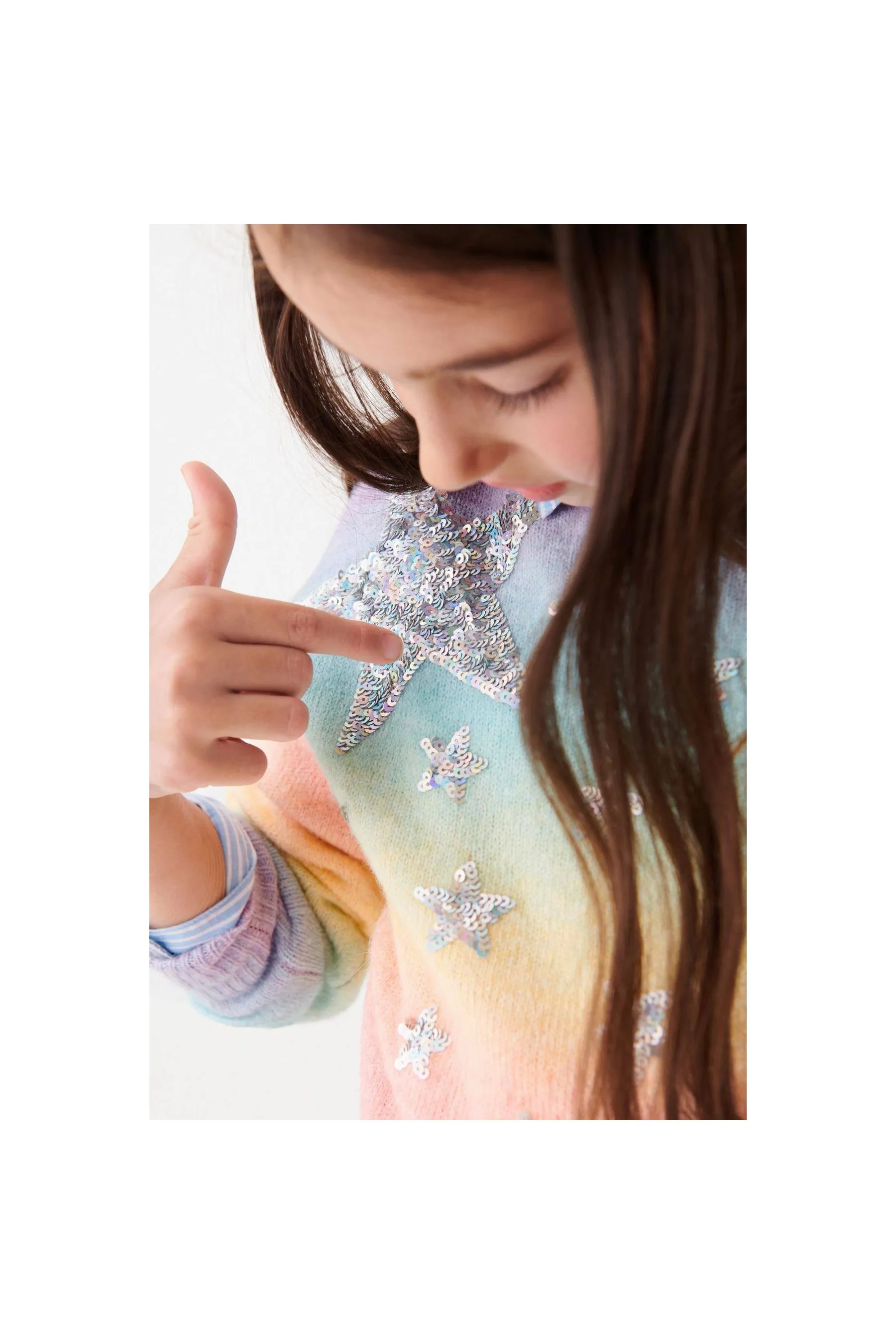 Multi Sequin Girls Jumper - NEXT Multicolor Jumpers