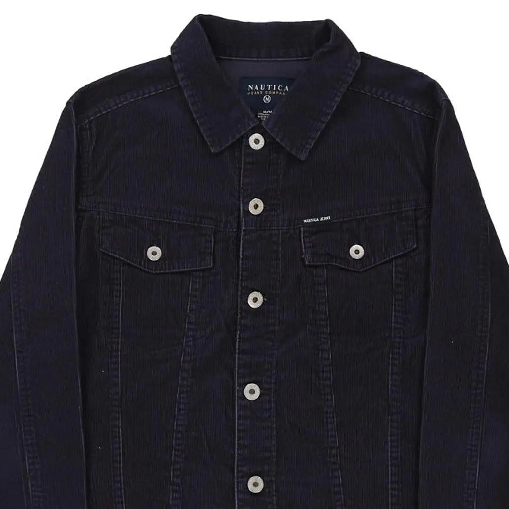 Nautica Cord Jacket - Medium Navy Cotton