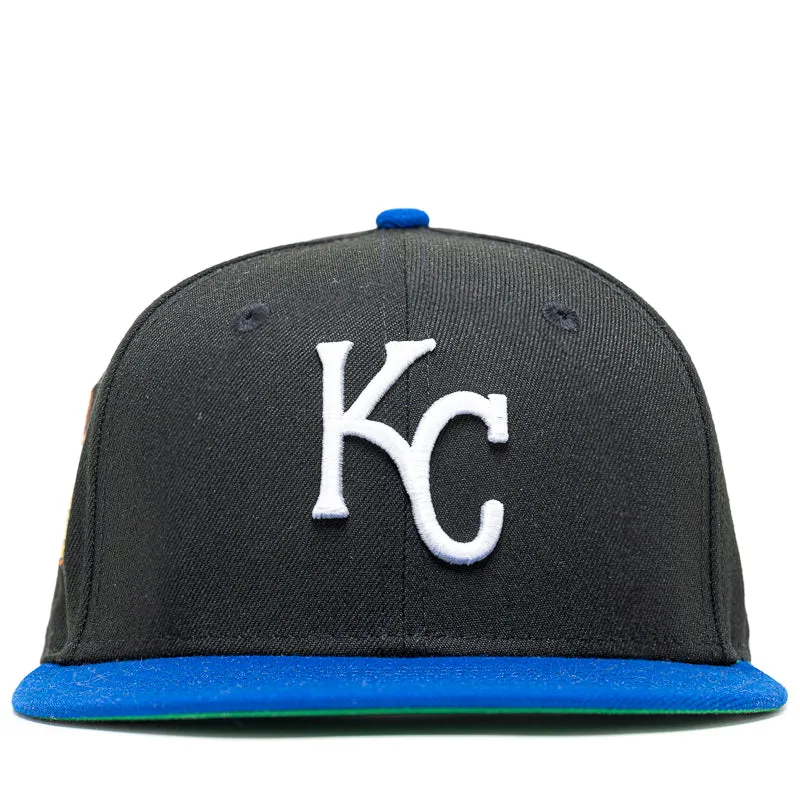 New Era x Politics Kansas City Royals 59FIFTY Fitted Hat - Black/Light Royal