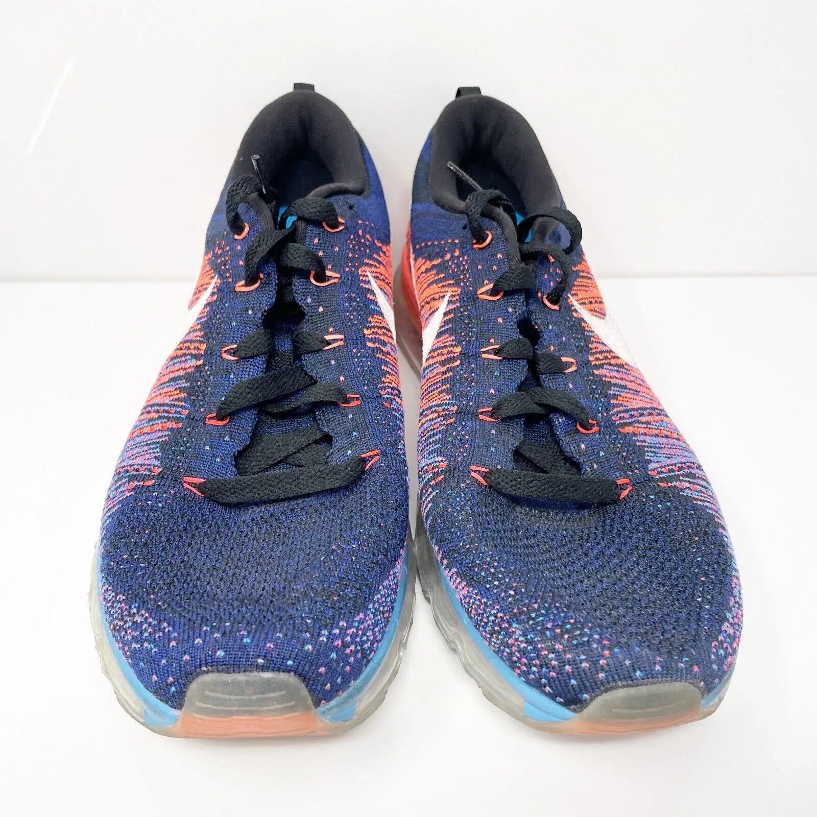 Nike Mens Flyknit Air Max 620469-008 Blue Running Shoes Sneakers Size 10