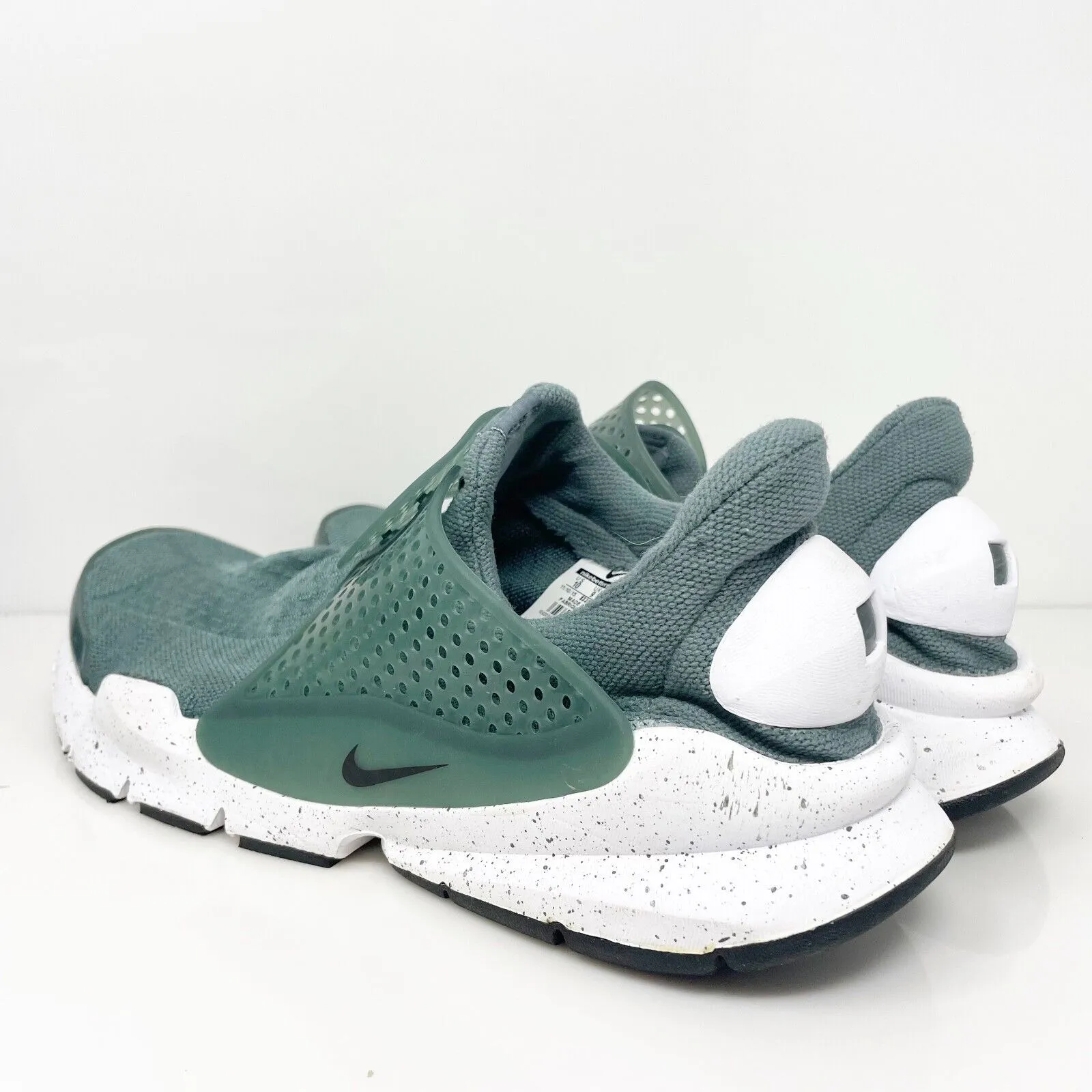 Nike Mens Sock Dart 833124-302 Green Running Shoes Sneakers Size 10