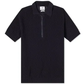 NN07 Navy Blue Knit Polo