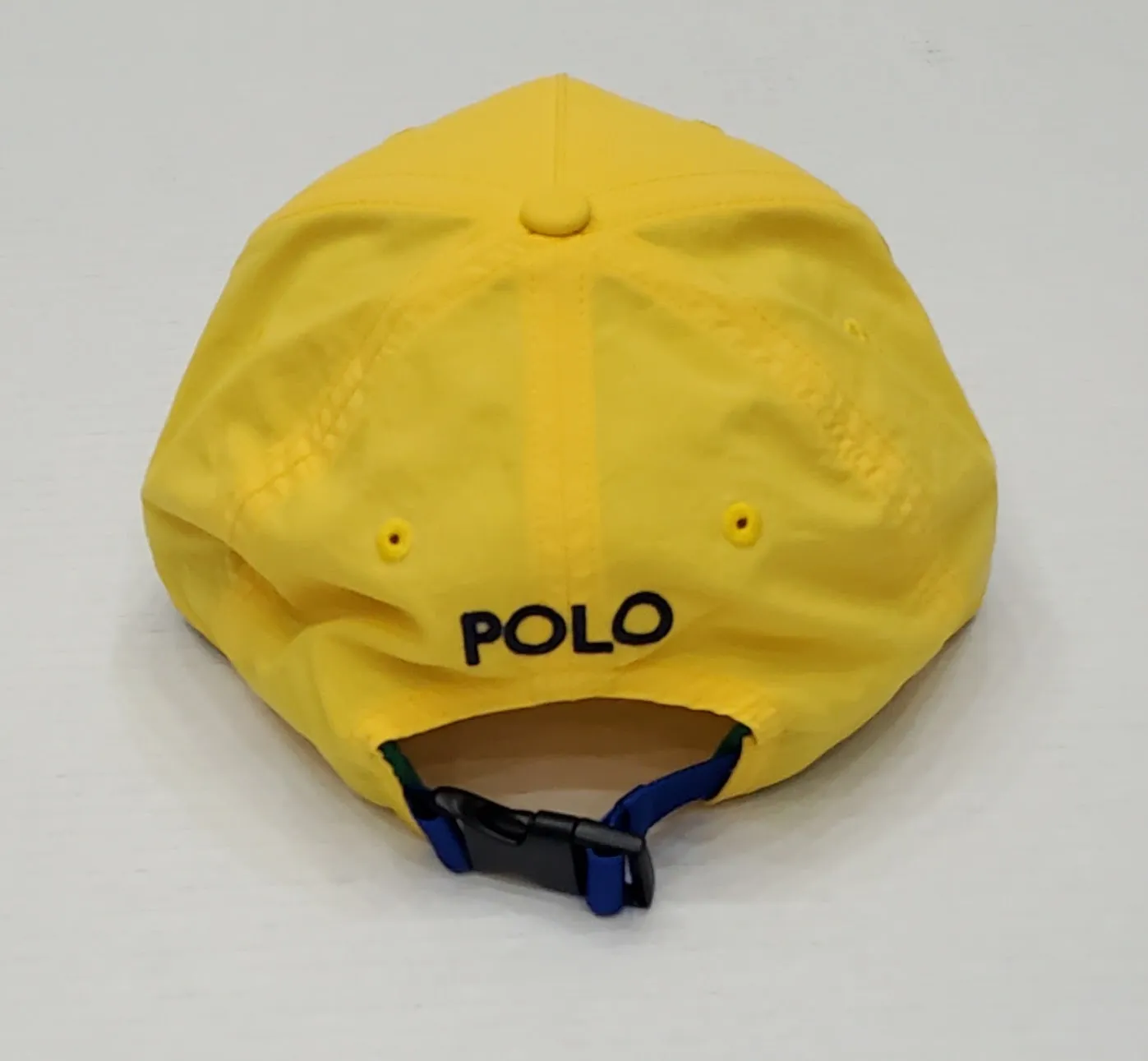 Nwt  Polo Ralph Lauren Yellow Polo Beach Adjustable Strap Back Hat