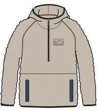 Oatmeal Maine Recycled Sherpa Fleece Hoodie