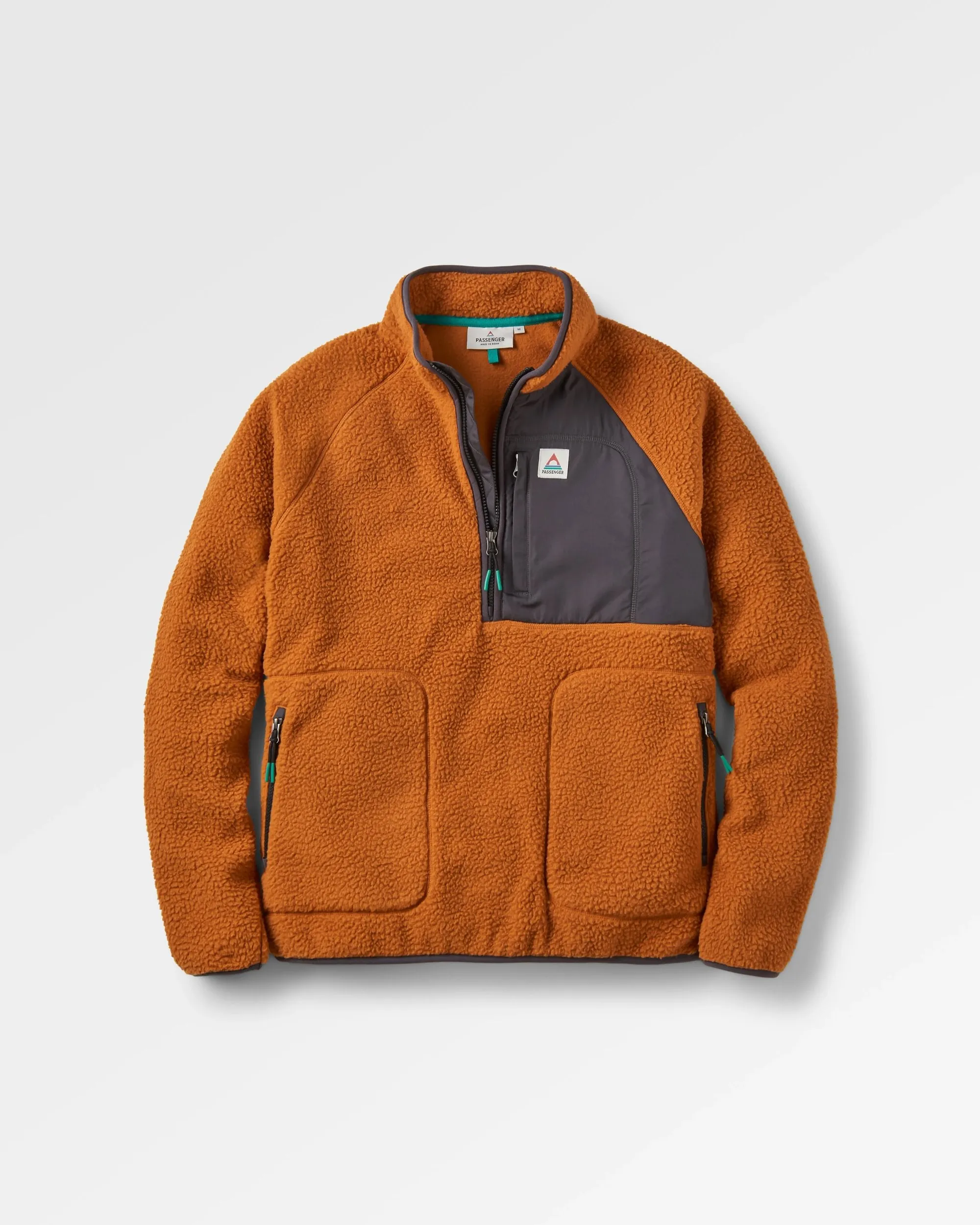 Offgrid 2.0 Half Zip Recycled Sherpa Fleece - Glazed Ginger