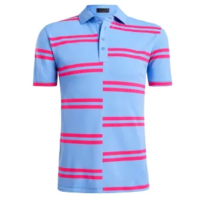 Offset Striped Polo