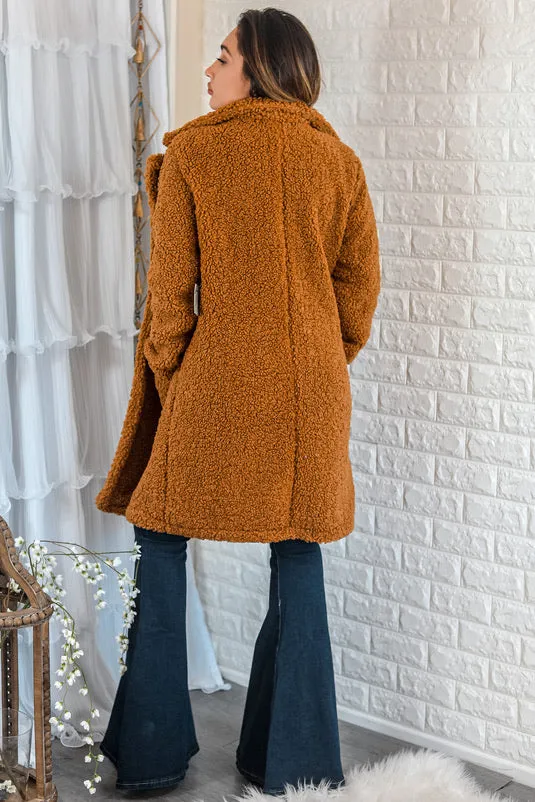 OH Teddy Baby Faux Fur Teddy Coat Camel