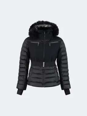 Oil And Gaz Comfortable Women Skiing Jacket Black/Gun