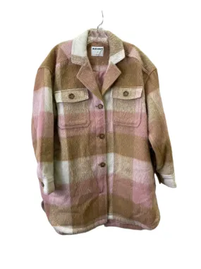 Old Navy Pink and Tan Peacoat, Size L