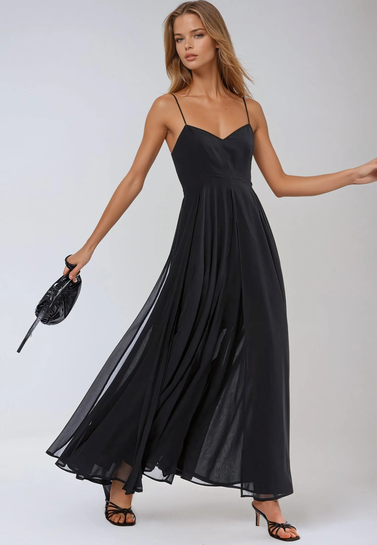 OLSEN MAXI DRESS BLACK