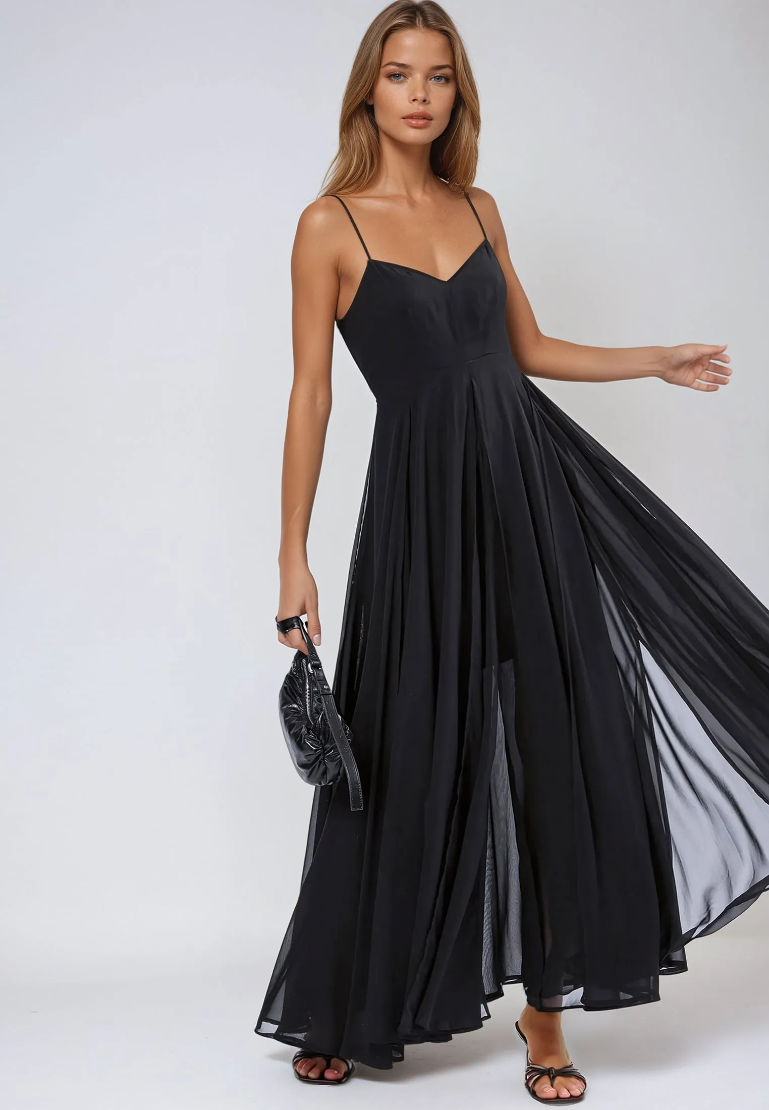 OLSEN MAXI DRESS BLACK