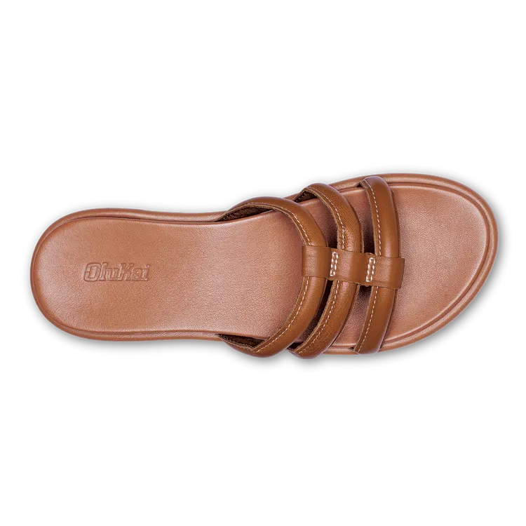 Olukai Tiare Slide Leather Sandals Women's