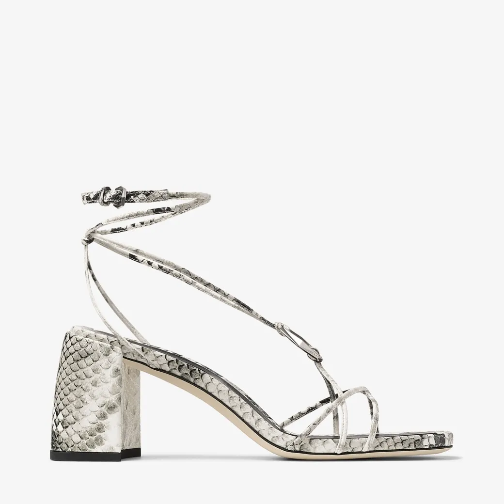 Onyxia 70 Roccia Snake Print Sandals