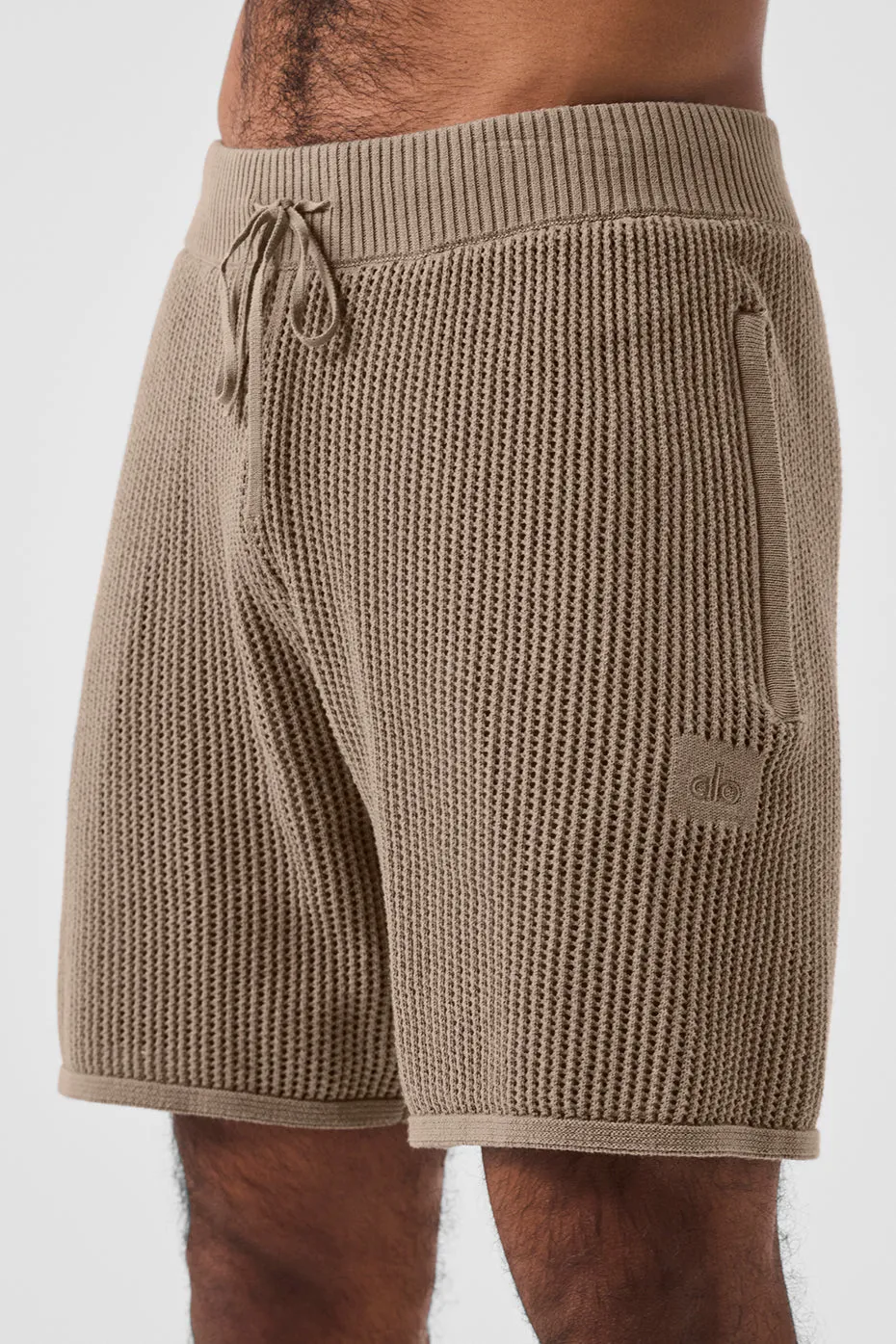 Open-Knit Short - Gravel