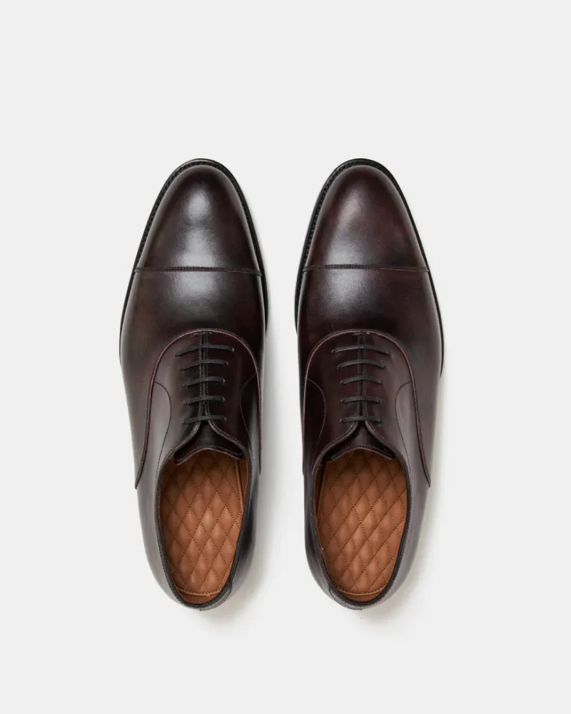 Oxblood Cap Toe Oxford Dress Shoe