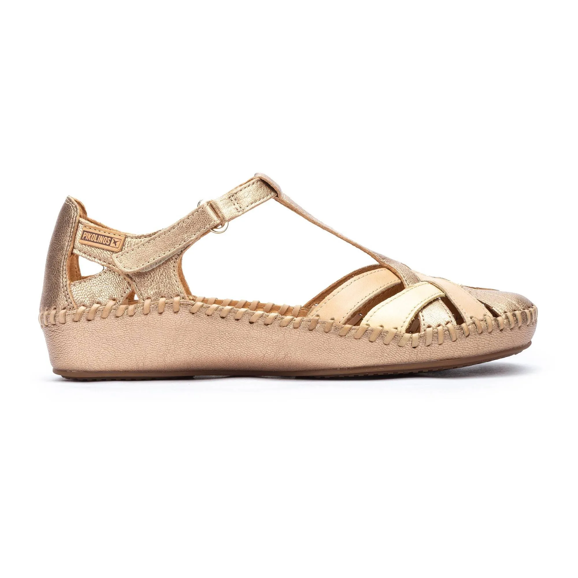 P. VALLARTA Women's metallic wedge sandals