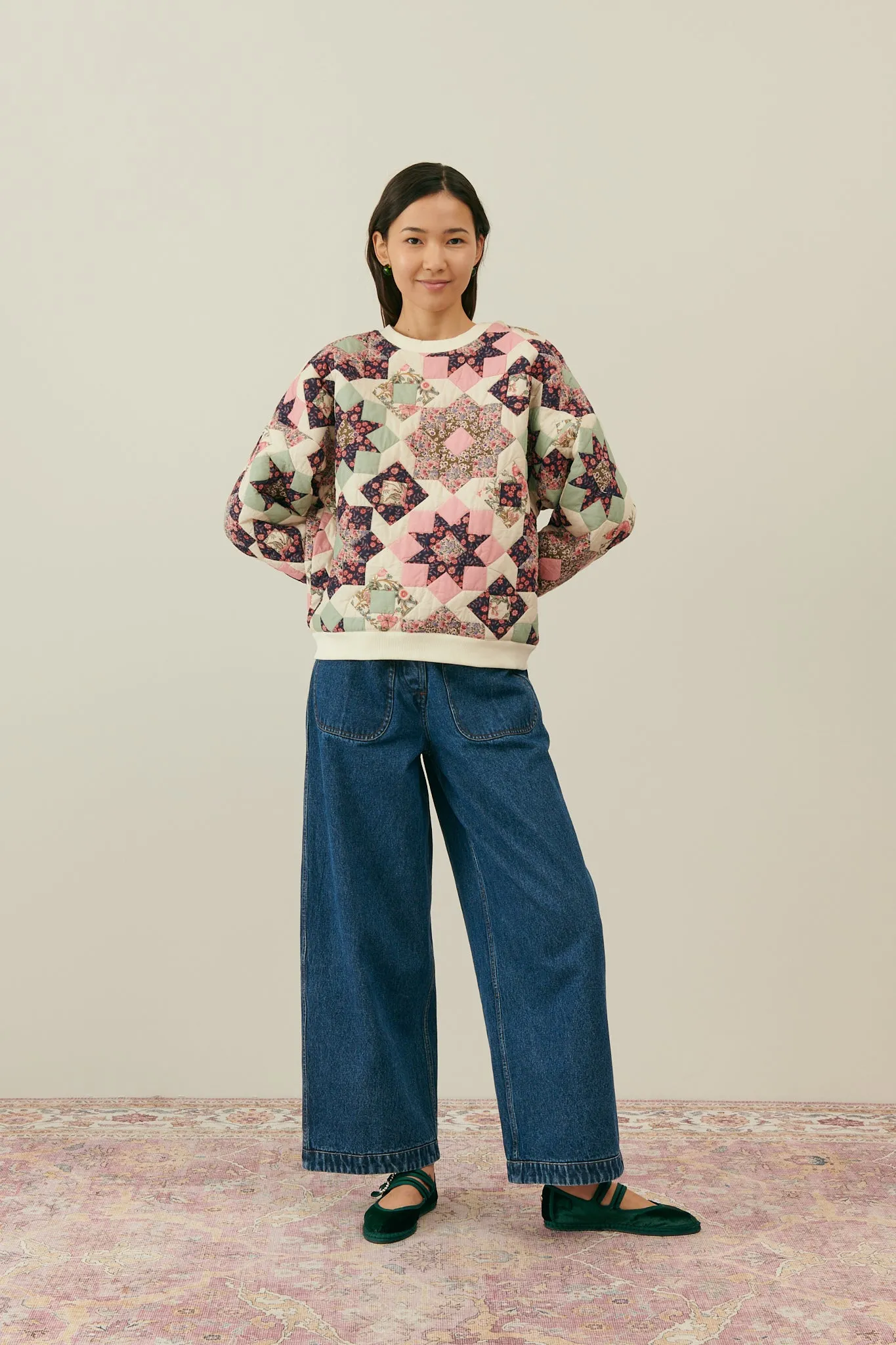 Pantine Star Patchwork Sweatshirt by Louise Misha