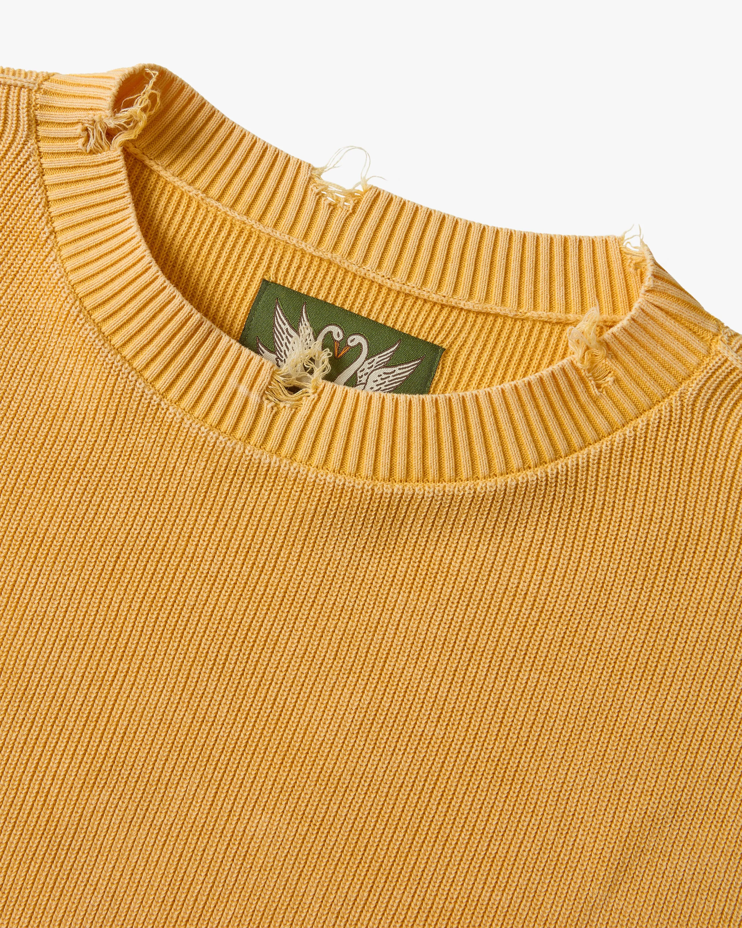 PERFECT CROP KNIT YELLOW