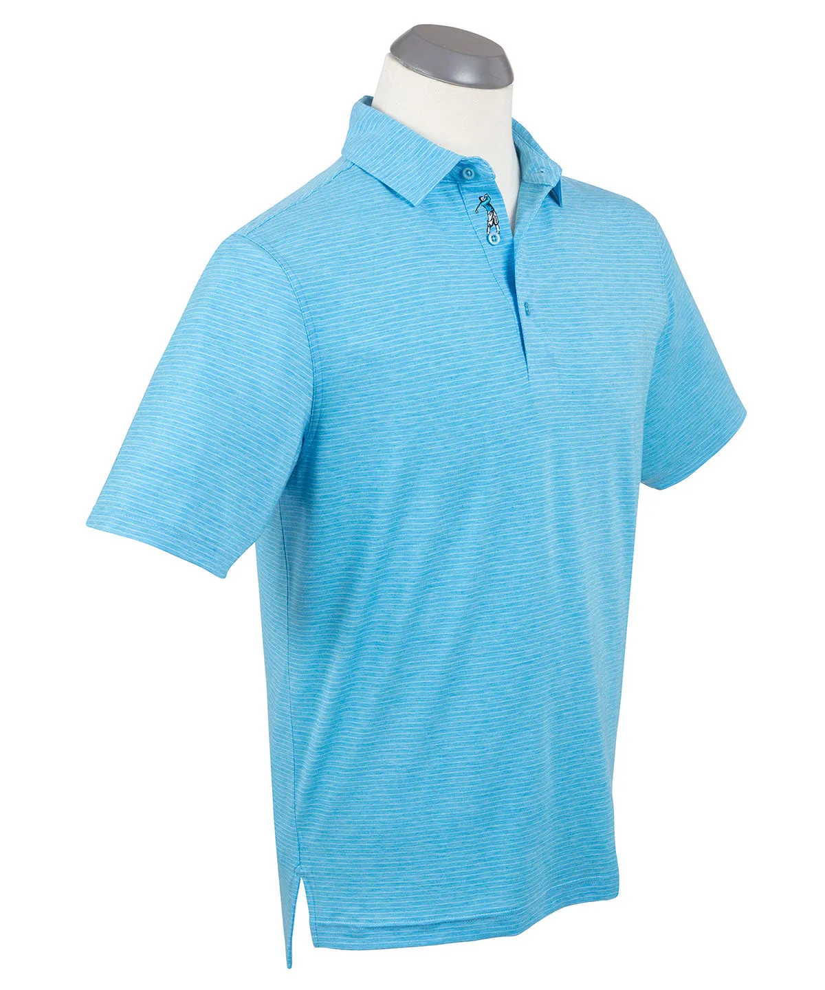 Performance Pin Stripe Polo