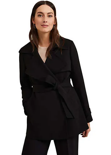 Demi Drapey Longline Coat by Phase Eight | Grattan