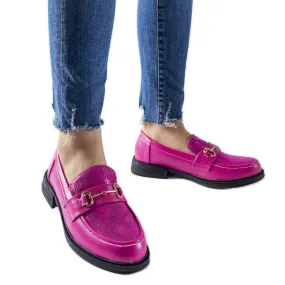 Pink moccasins Gennaro buckle