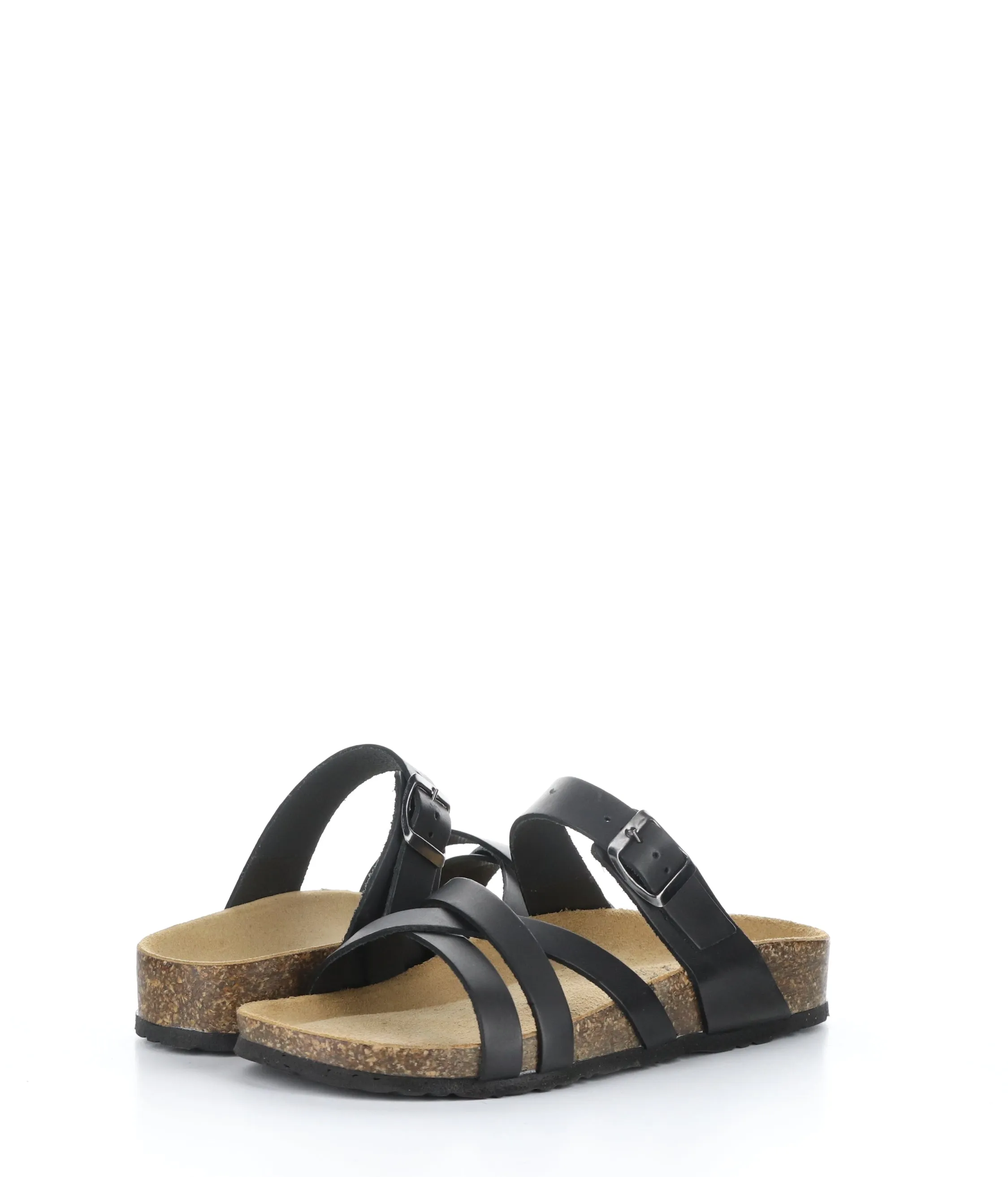 PISCES BLACK Women's Strappy Sandals