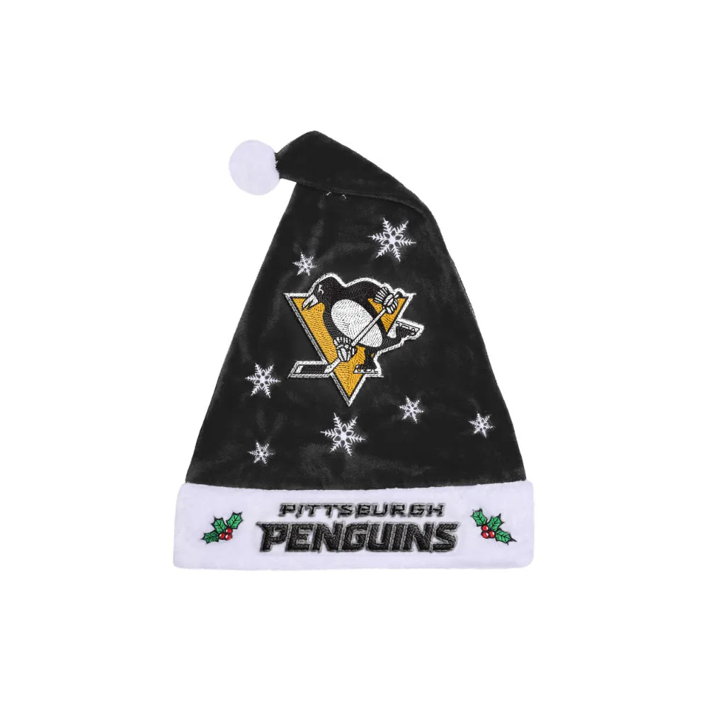 PITTSBURGH PENGUINS SNOWFLAKE SANTA HAT