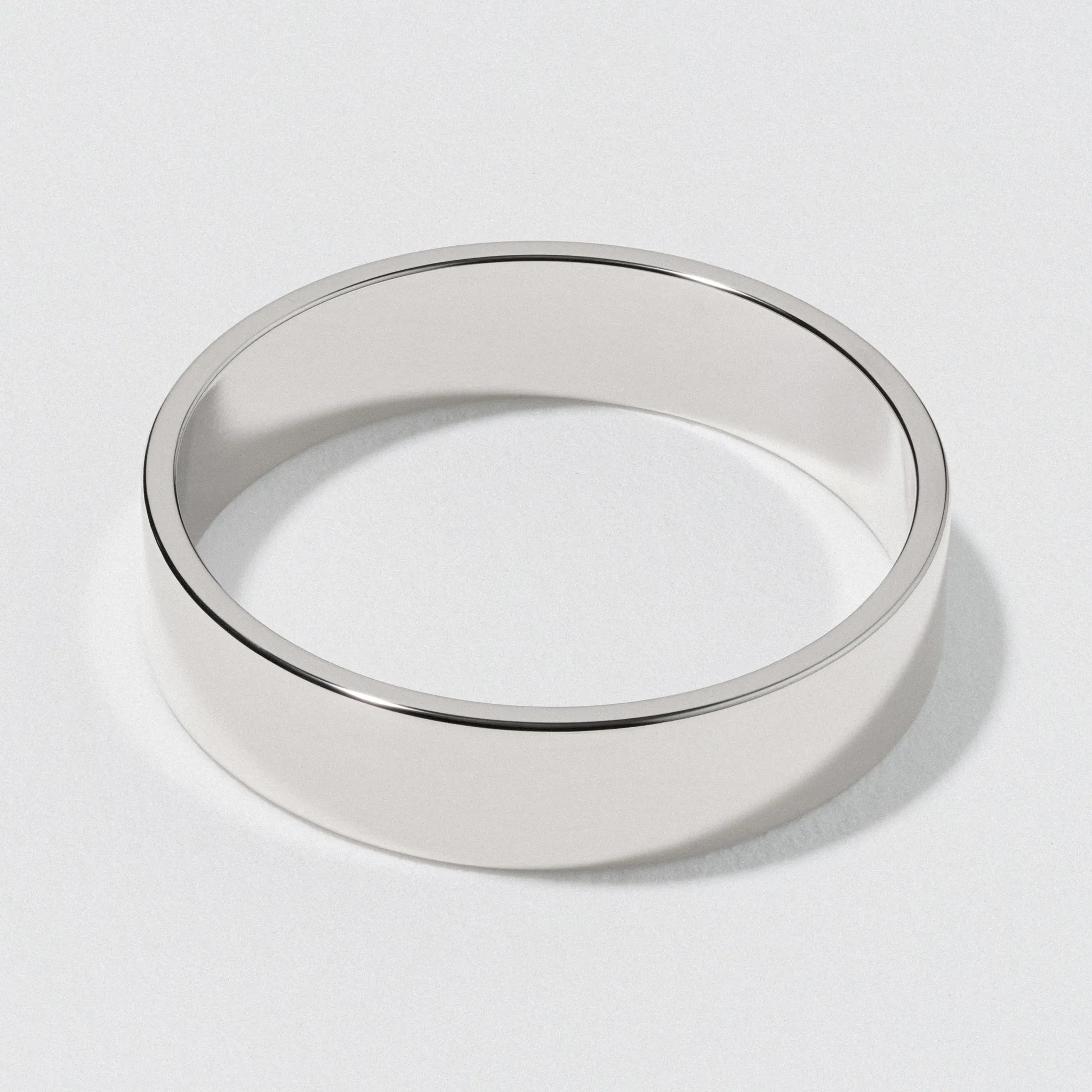 Platinum Wedding Band Polished 5mm