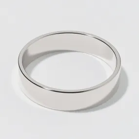 Platinum Wedding Band Polished 5mm