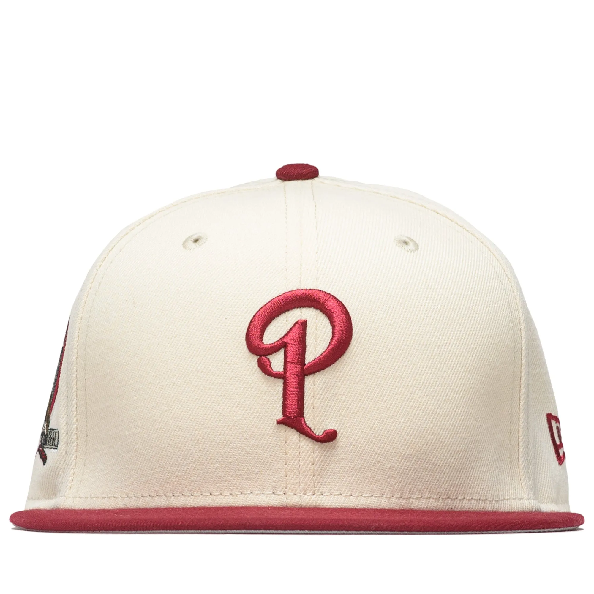 Politics x New Era City Series 59FIFTY Fitted Hat - Cream/Cardinal