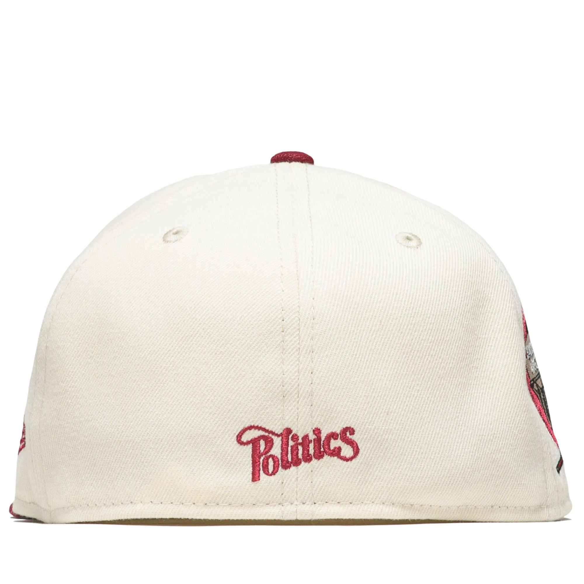 Politics x New Era City Series 59FIFTY Fitted Hat - Cream/Cardinal