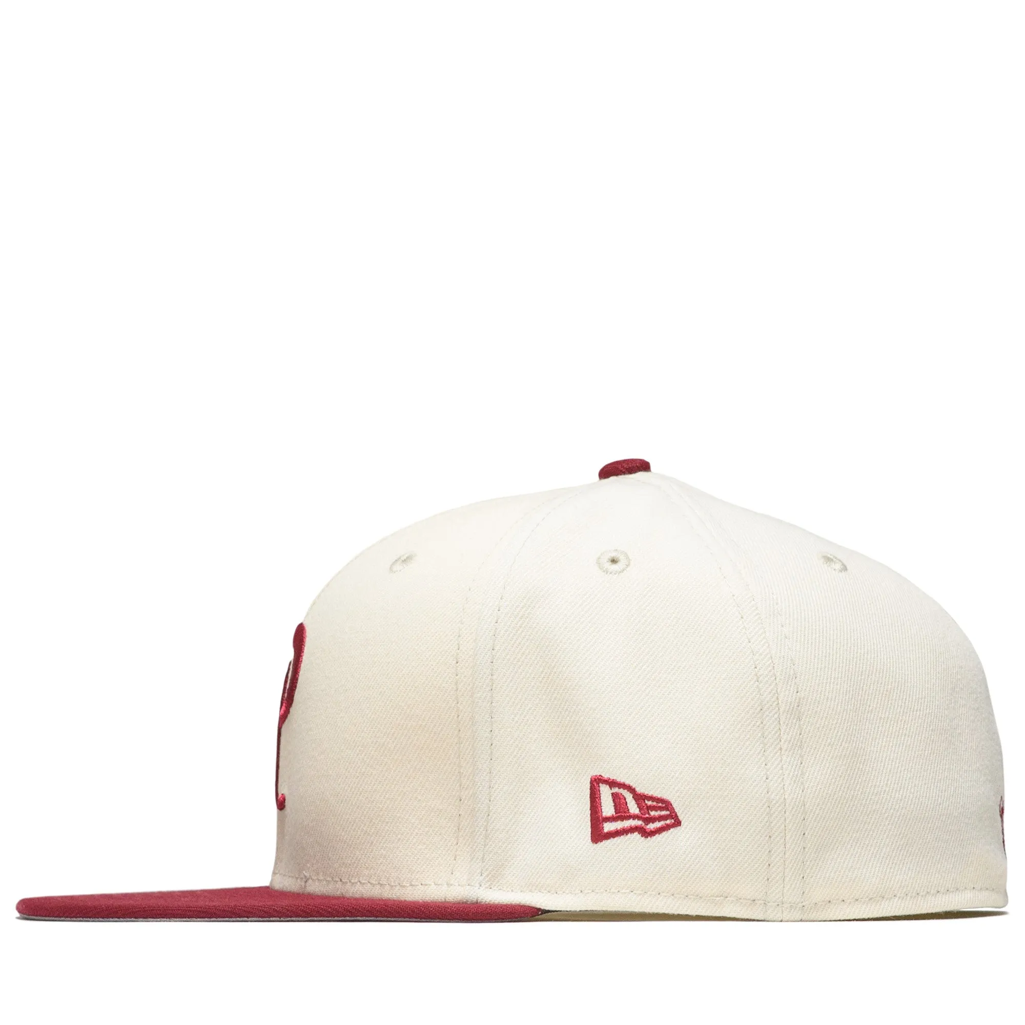 Politics x New Era City Series 59FIFTY Fitted Hat - Cream/Cardinal