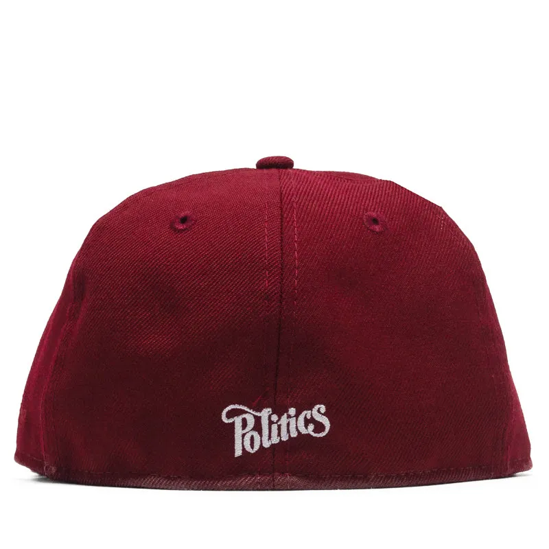 Politics x New Era Wool 59FIFTY Fitted Hat - Cardinal