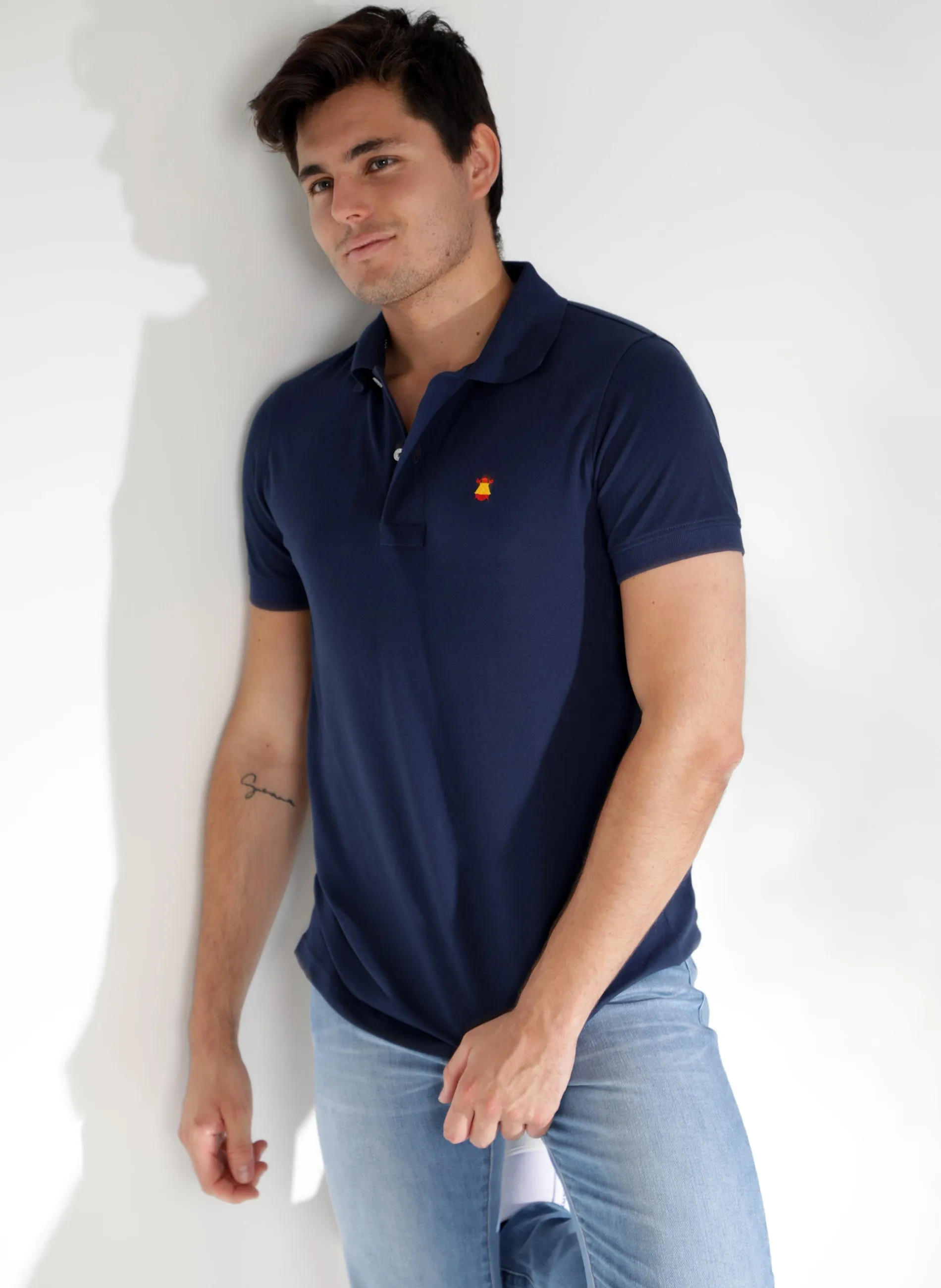 Classic Blue Polo for Men in Spain