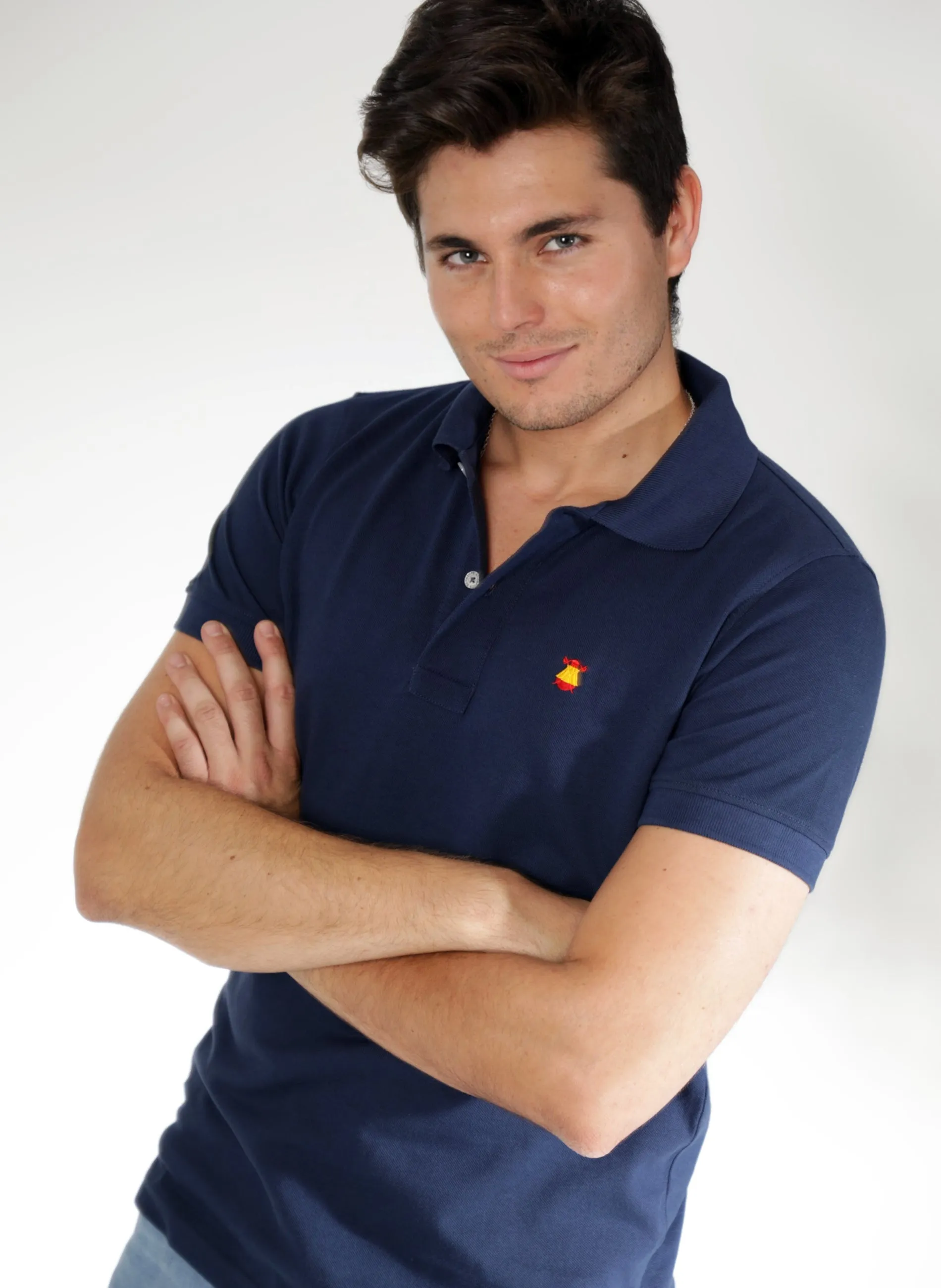 Classic Blue Polo for Men in Spain