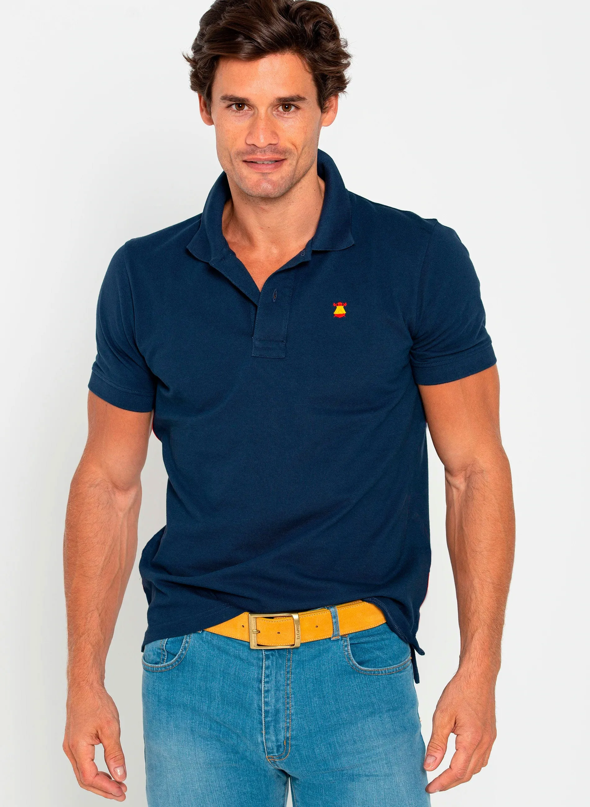 Classic Blue Polo for Men in Spain